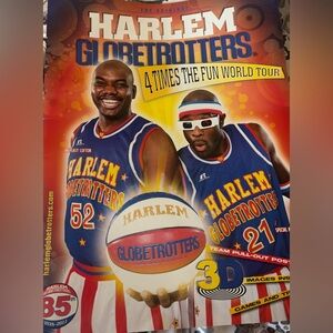RARE Harlem Globetrotters 4 Times The Fun World Tour 3D Program